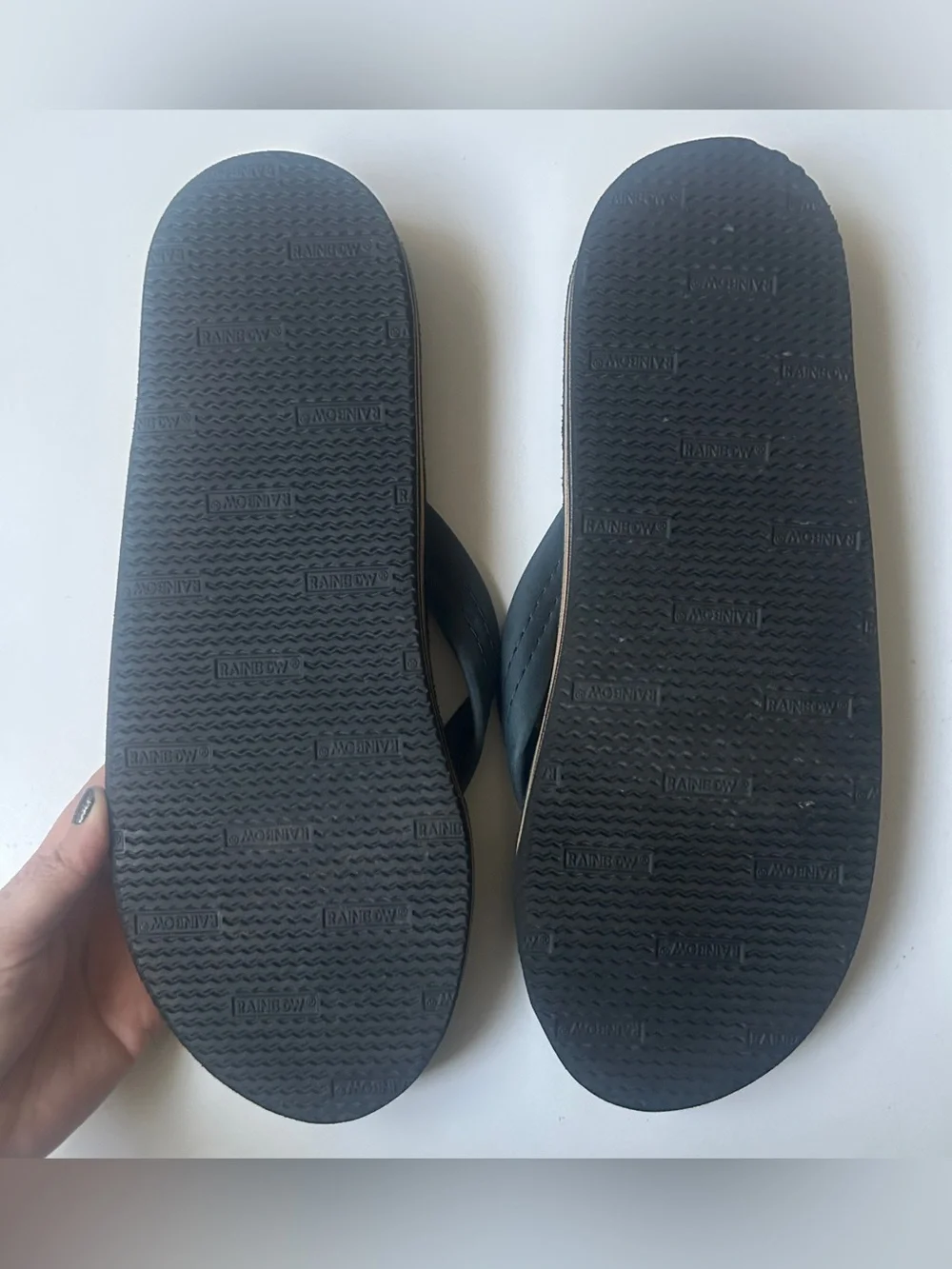 Rainbow Men’s Leather Sandals Flip Flops